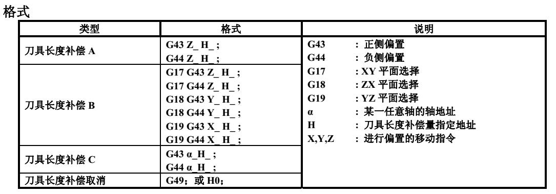 cnc加工中心刀具长度补偿格式